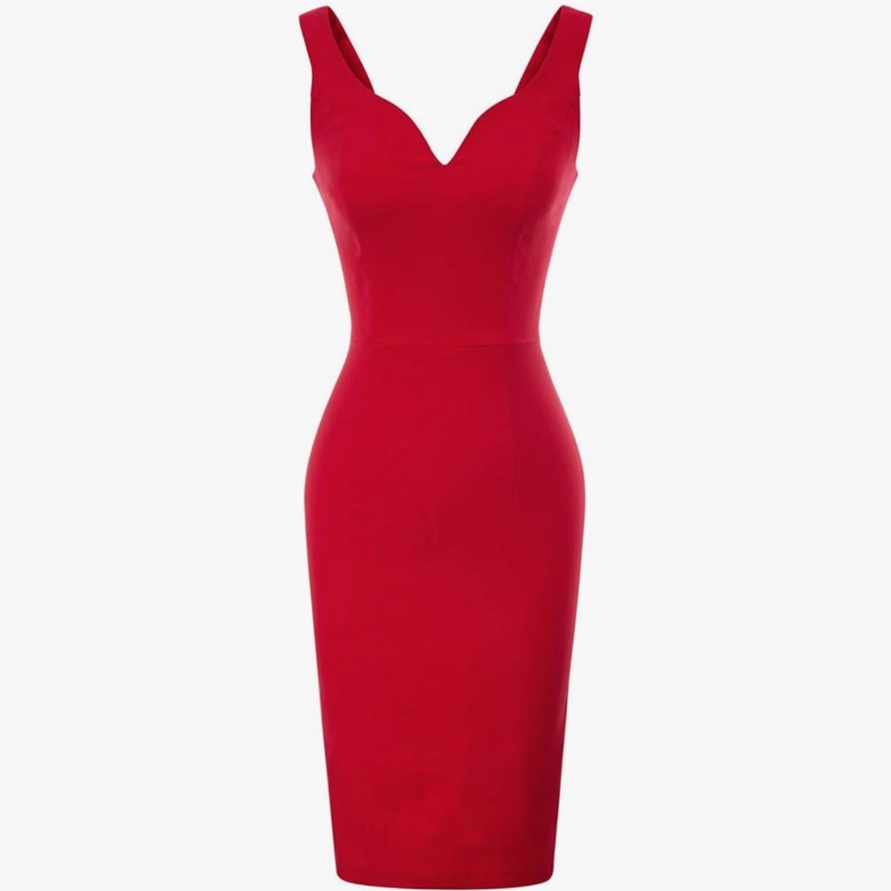Grace Karin Vivid Red Bodycon Dress